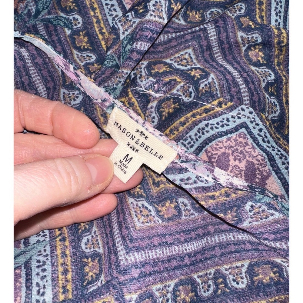 Mason & Belle Sheer Floral Long Cardigan Shawl - Picture 7 of 8